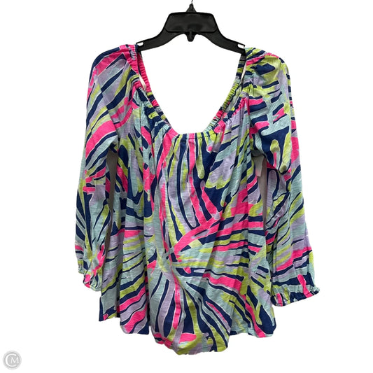Top Long Sleeve Designer By Lilly Pulitzer In Multi-colored, Size: Xl