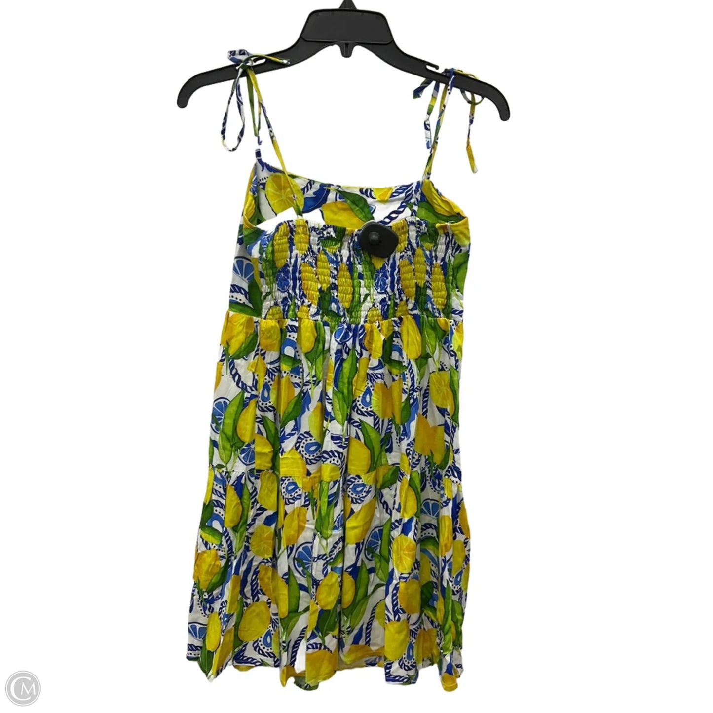 Dress Casual Short By Cma In Blue & Yellow, Size: S