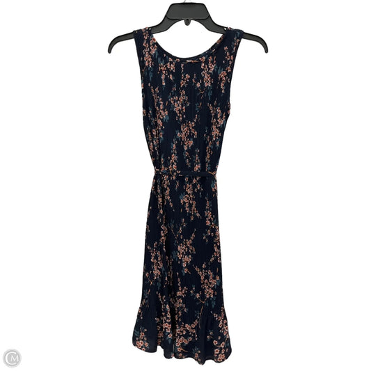 Dress Casual Midi By Banana Republic In Navy, Size: Xs