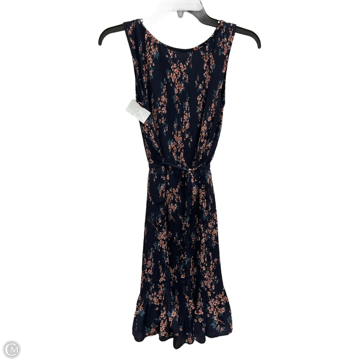 Dress Casual Midi By Banana Republic In Navy, Size: Xs