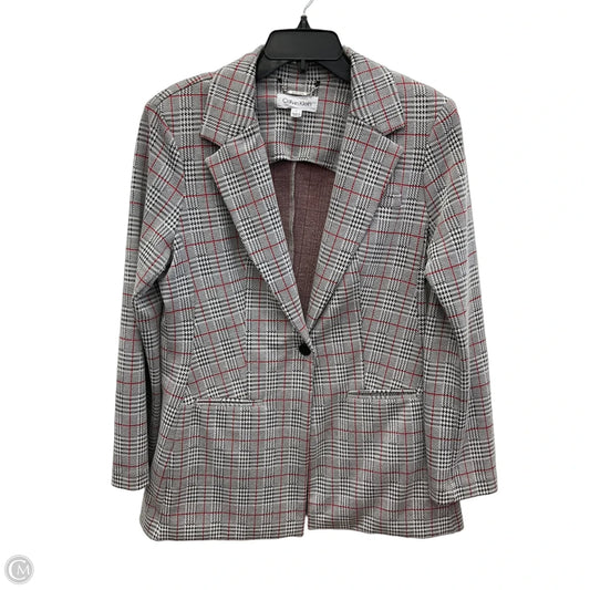 Blazer By Calvin Klein In Grey, Size: L
