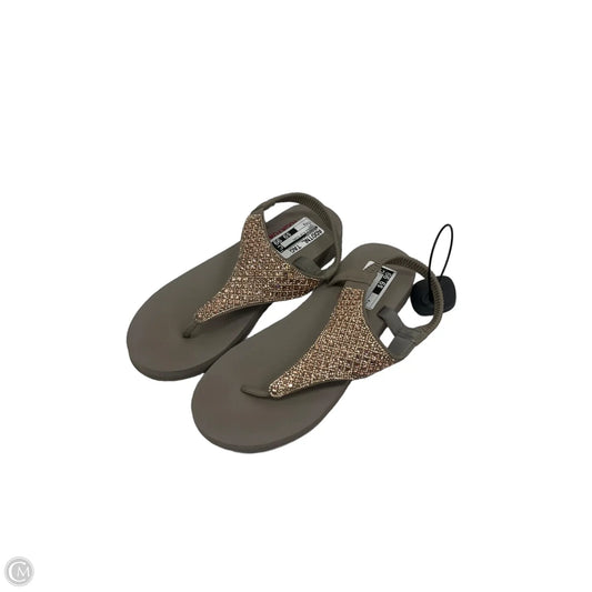 Sandals Flip Flops By Skechers In Grey, Size: 9