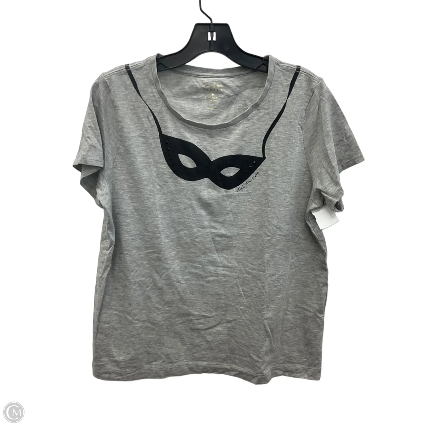Top Short Sleeve Designer By Kate Spade In Grey, Size: L