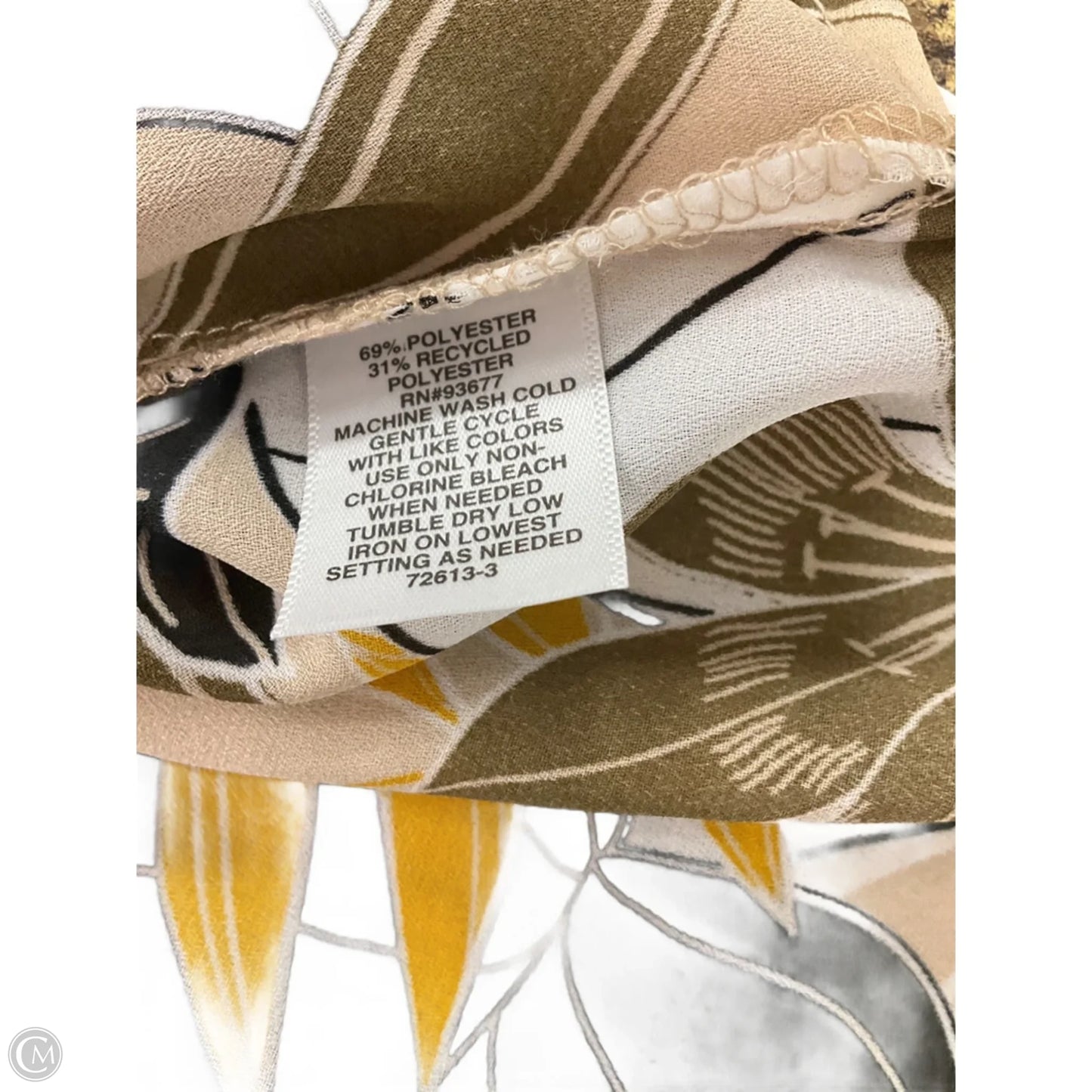 Top Short Sleeve By Liz Claiborne In Yellow, Size: Xxl