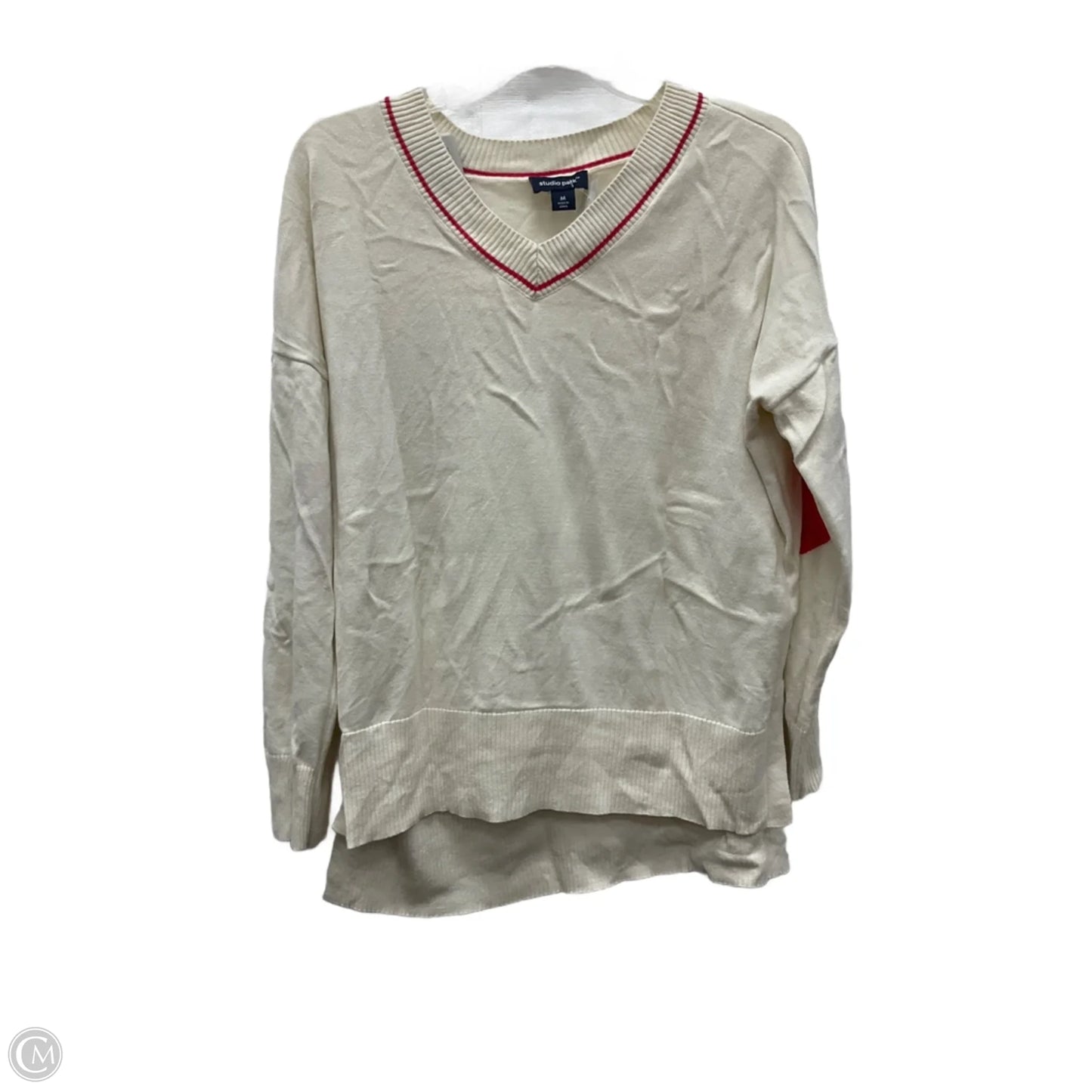 Sweater By Studio In White, Size: M