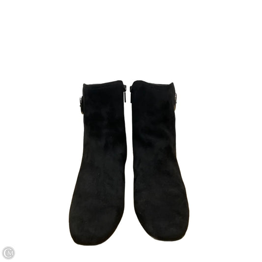 Boots Ankle Heels By Impo In Black, Size: 9.5