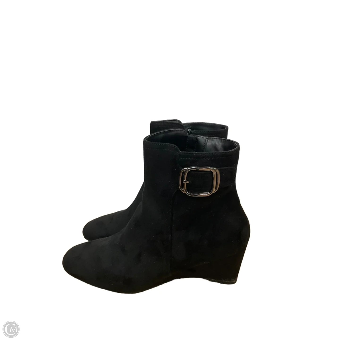 Boots Ankle Heels By Impo In Black, Size: 9.5
