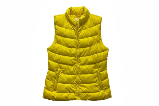 Vest Puffer & Quilted By Gap In Yellow, Size: M
