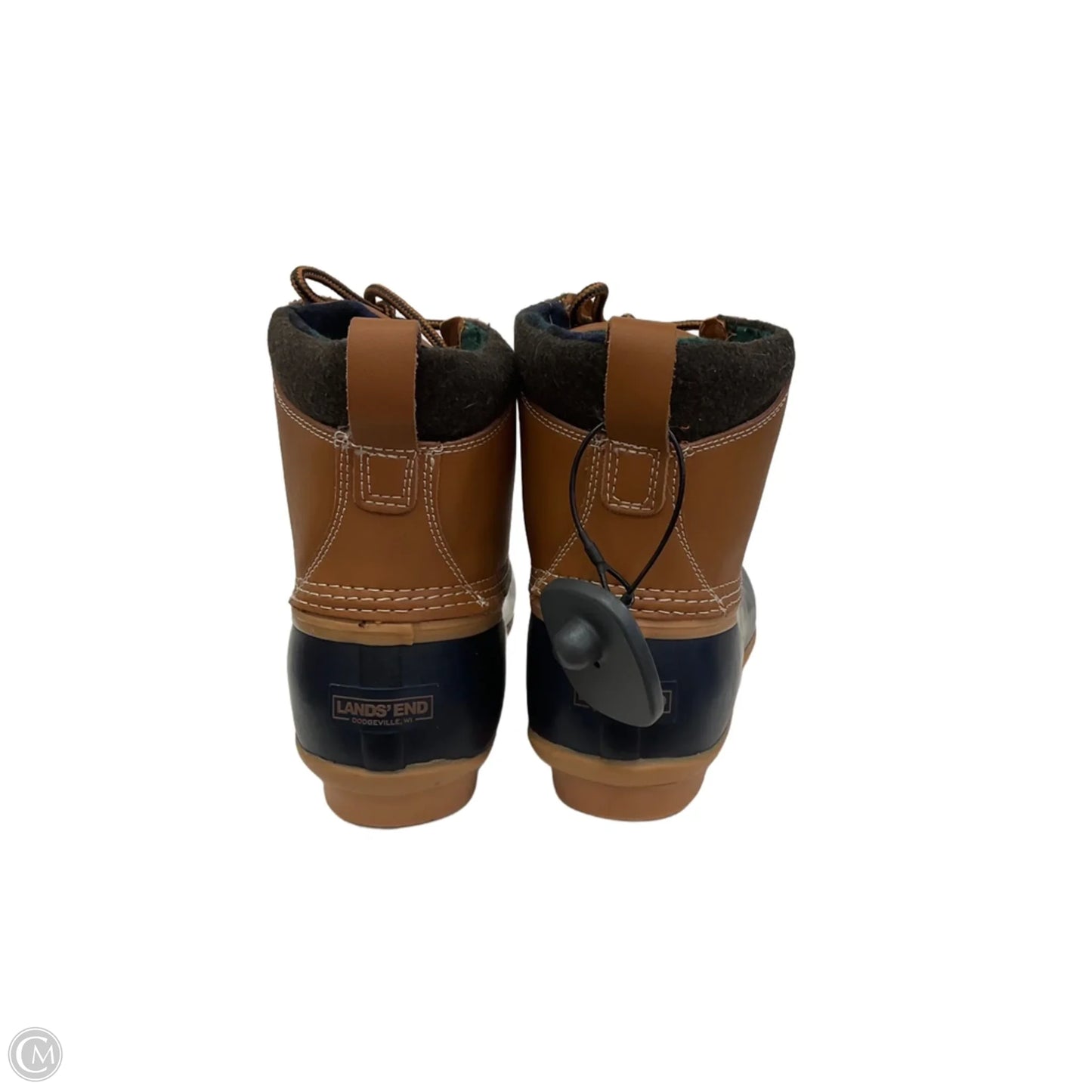 Boots Snow By Lands End In Blue & Brown, Size: 11