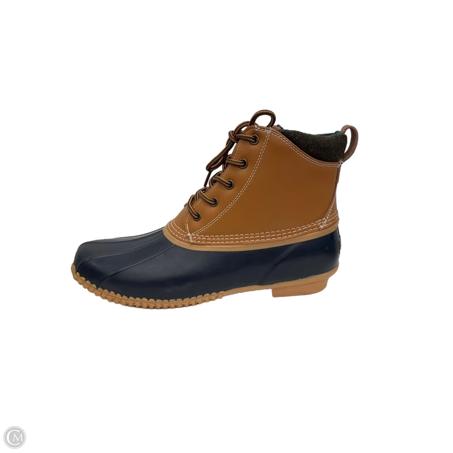 Boots Snow By Lands End In Blue & Brown, Size: 11