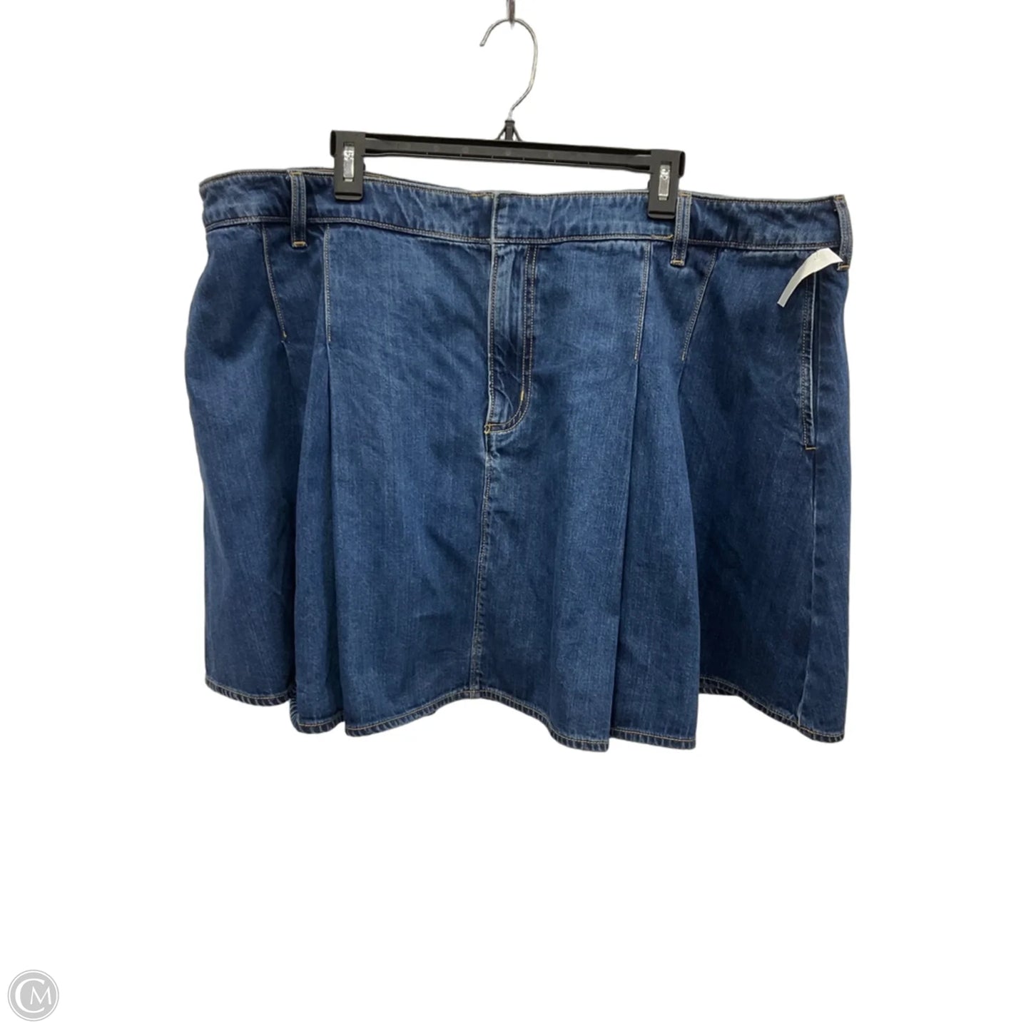 Skirt Midi By Lands End In Blue Denim, Size: 24