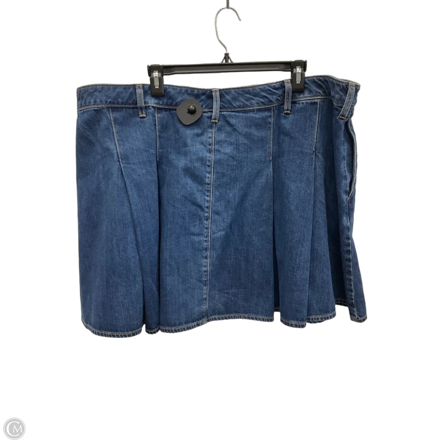 Skirt Midi By Lands End In Blue Denim, Size: 24