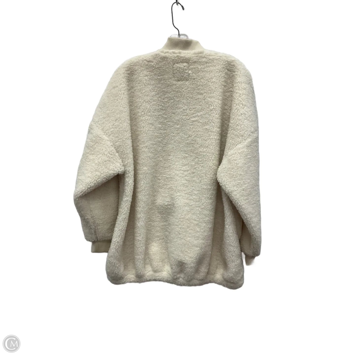 Coat Faux Fur & Sherpa By Abercrombie And Fitch In White, Size: L