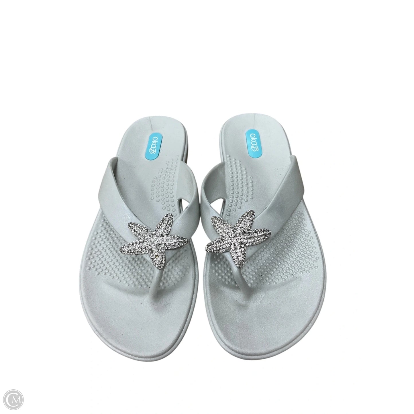 Sandals Flip Flops By Cmc In White, Size: 9