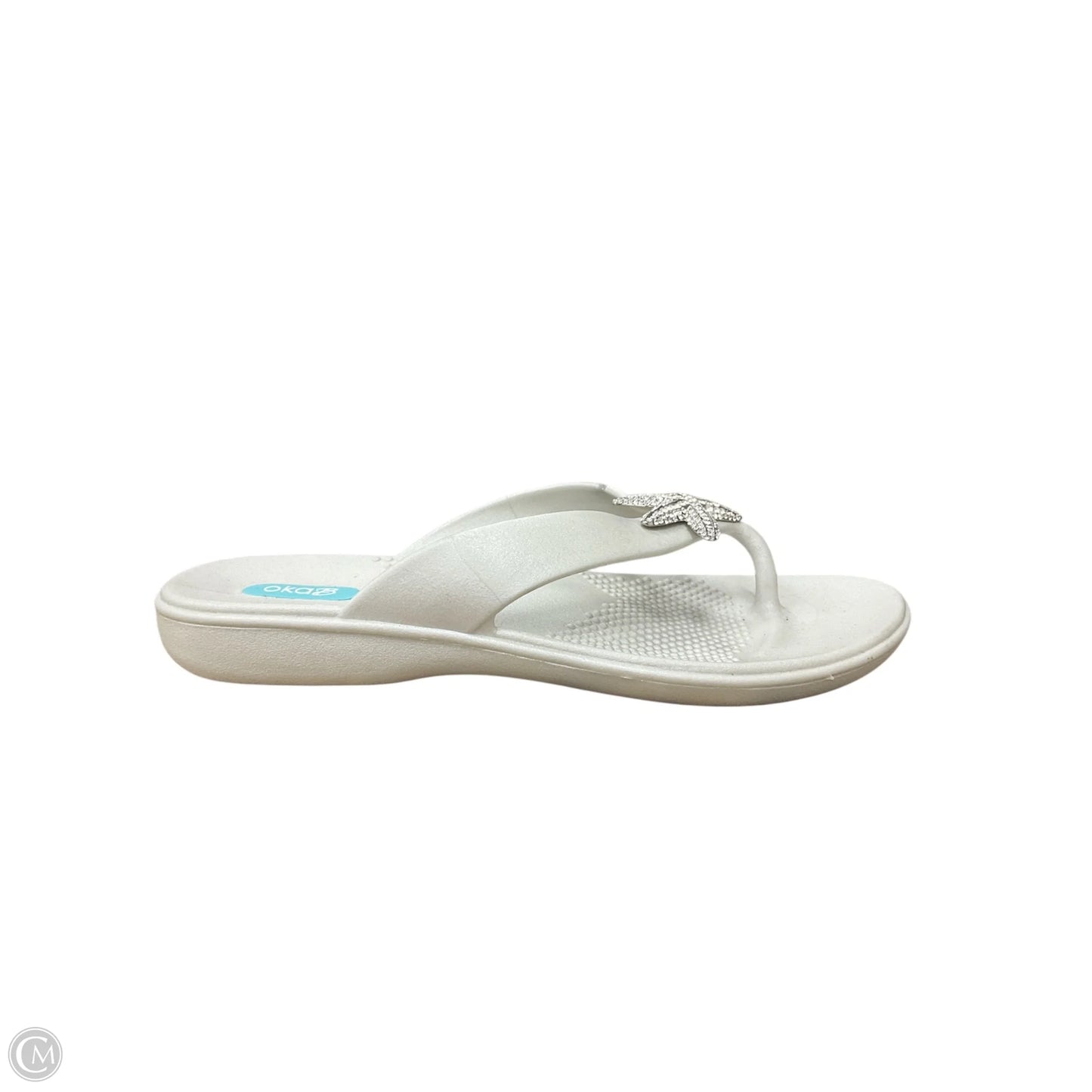 Sandals Flip Flops By Cmc In White, Size: 9