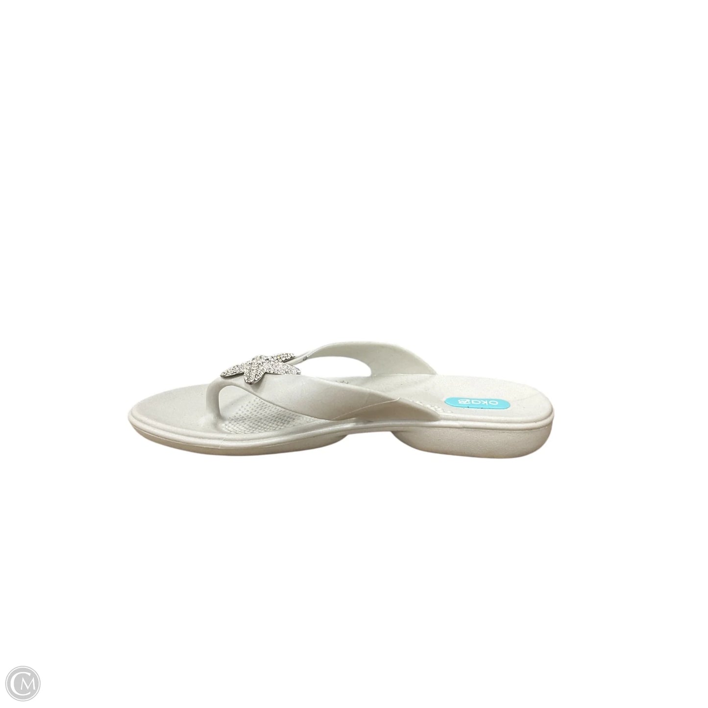 Sandals Flip Flops By Cmc In White, Size: 9