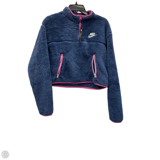 Athletic Jacket By Nike Apparel In Grey, Size: M