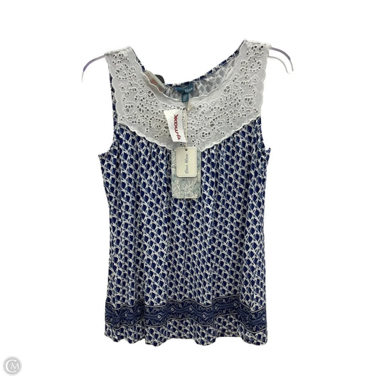 Top Sleeveless By Cmc In Blue, Size: S