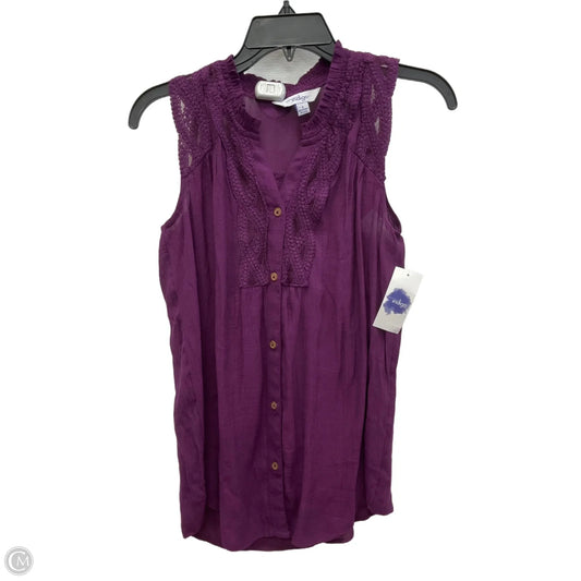 Top Sleeveless By Indigo In Purple, Size: S