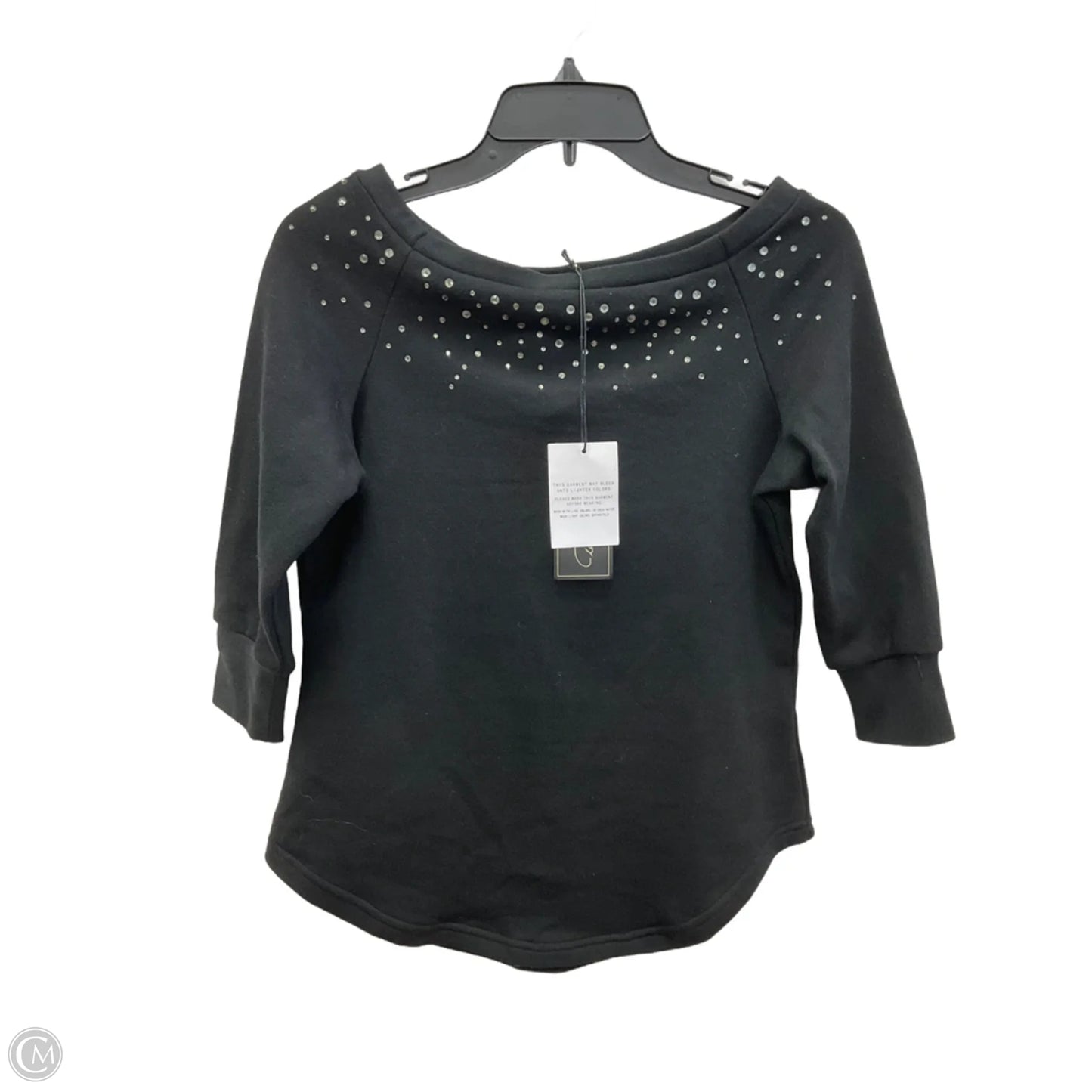 Top 3/4 Sleeve By Dg2 In Black, Size: Xs
