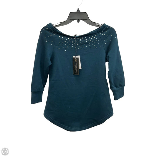 Top 3/4 Sleeve By Dg2 In Teal, Size: Xs