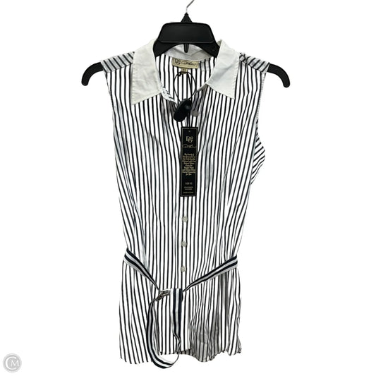 Top Sleeveless By Dg2 In Striped Pattern, Size: Xs