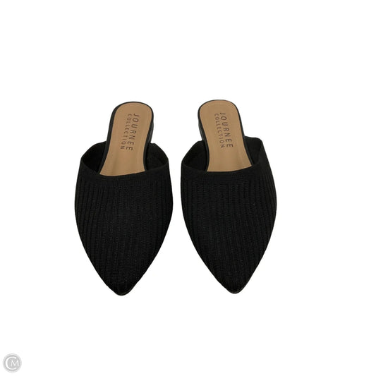 Shoes Flats By Journee In Black, Size: 6