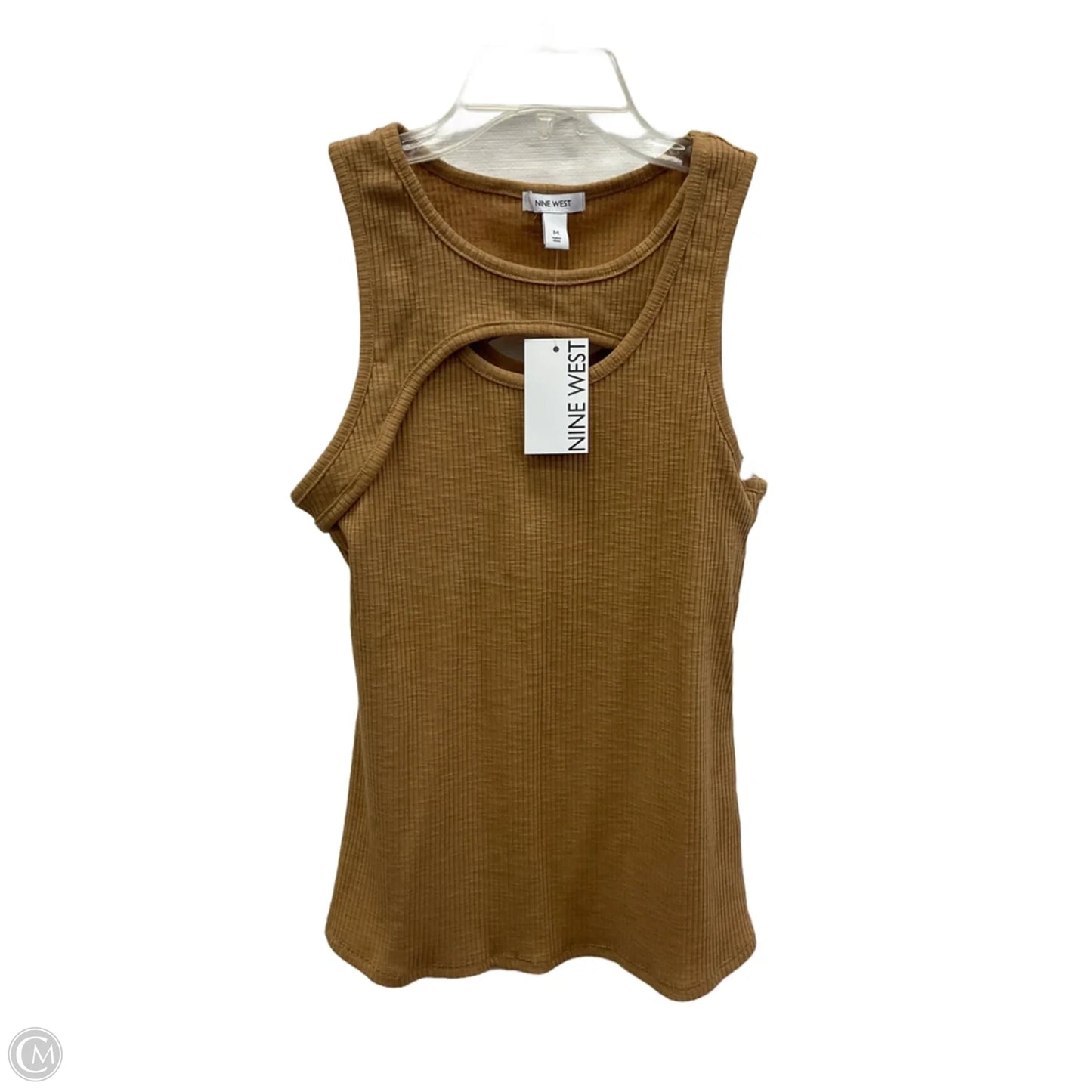 Top Sleeveless Basic By Nine West In Beige, Size: M