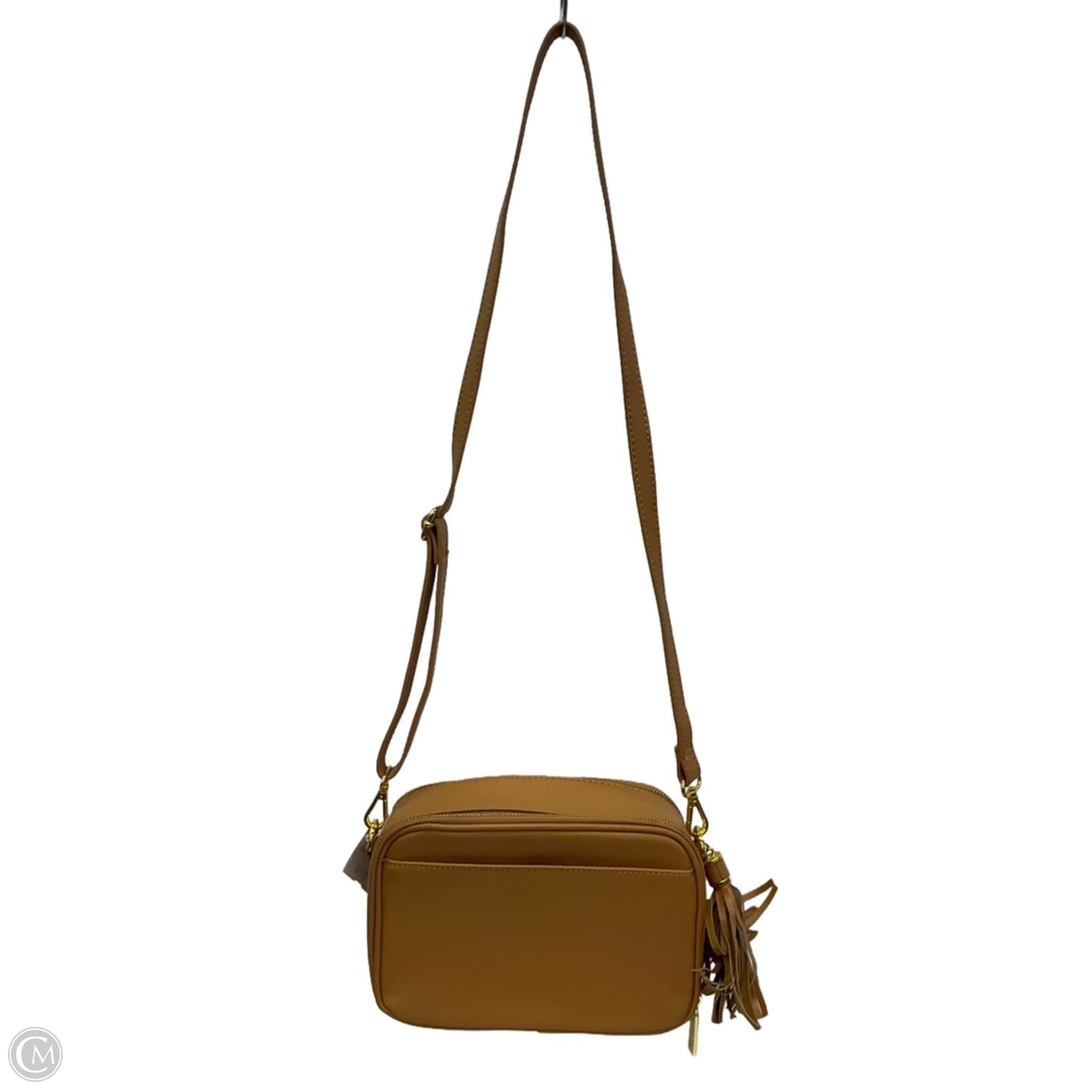 Crossbody Leather By Joy & Iman, Size: Medium
