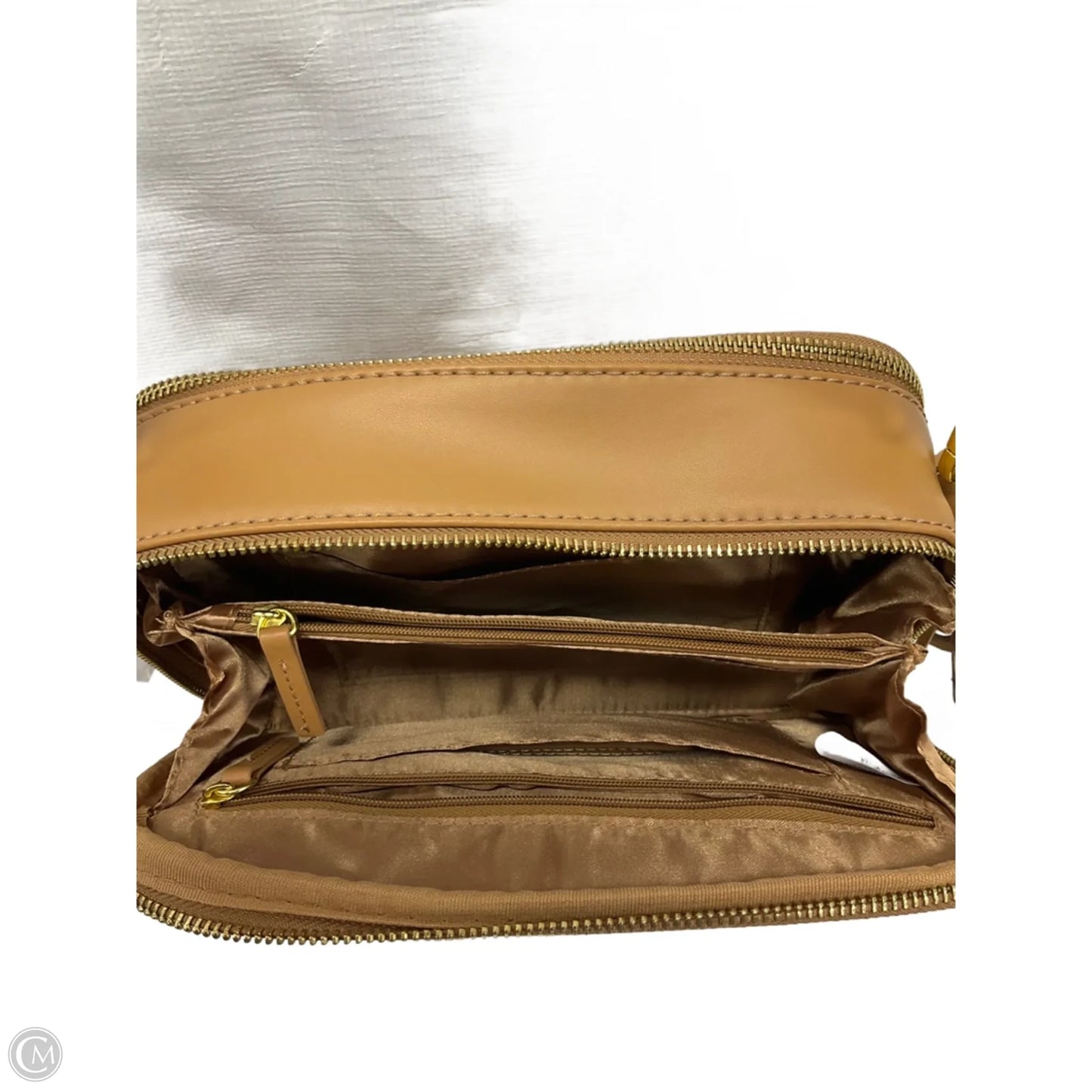 Crossbody Leather By Joy & Iman, Size: Medium