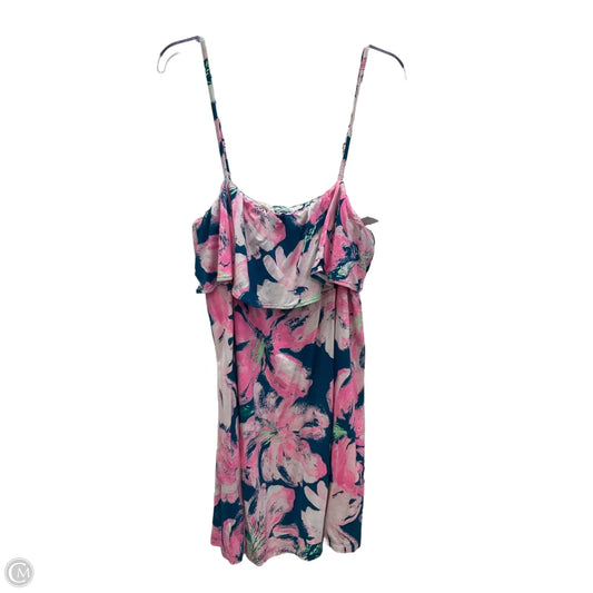 Dress Designer By Lilly Pulitzer In Floral Print, Size: Xl