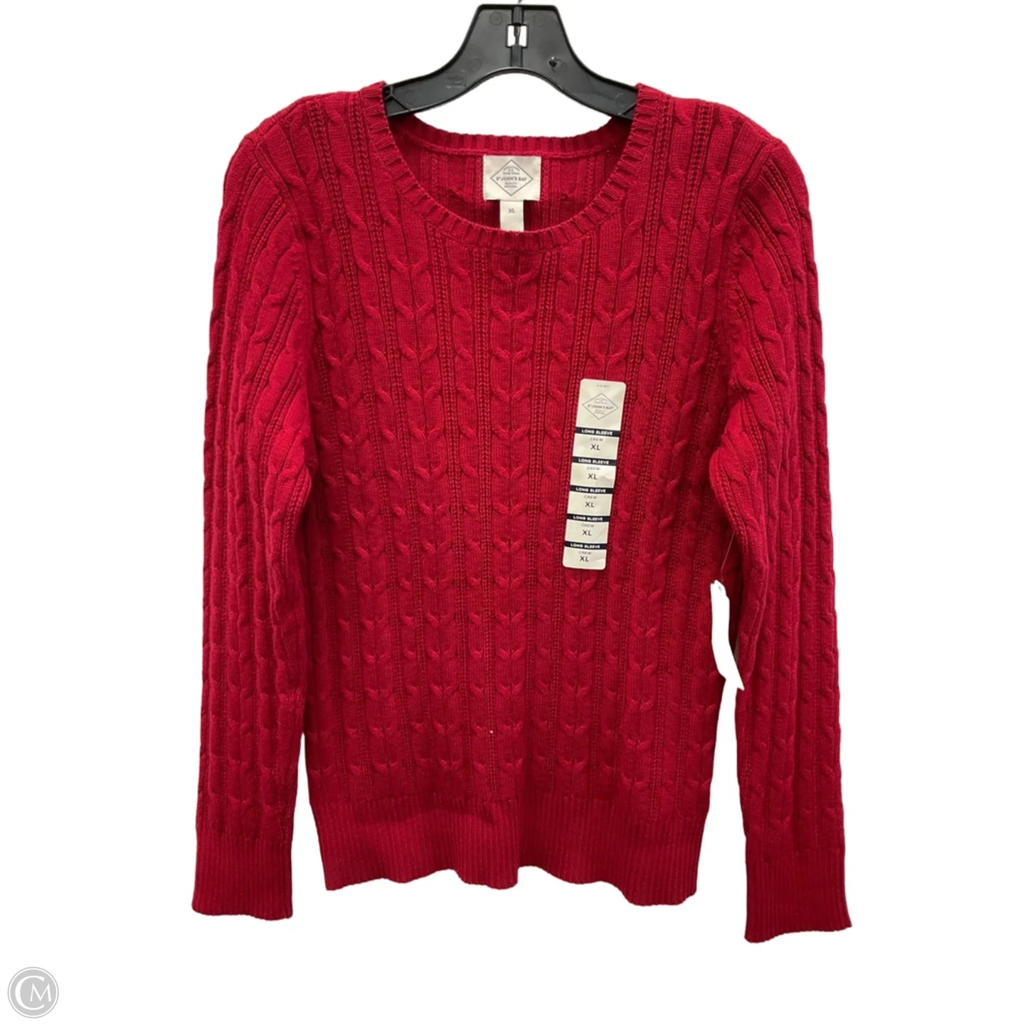 Sweater By St Johns Bay In Red, Size: 1x