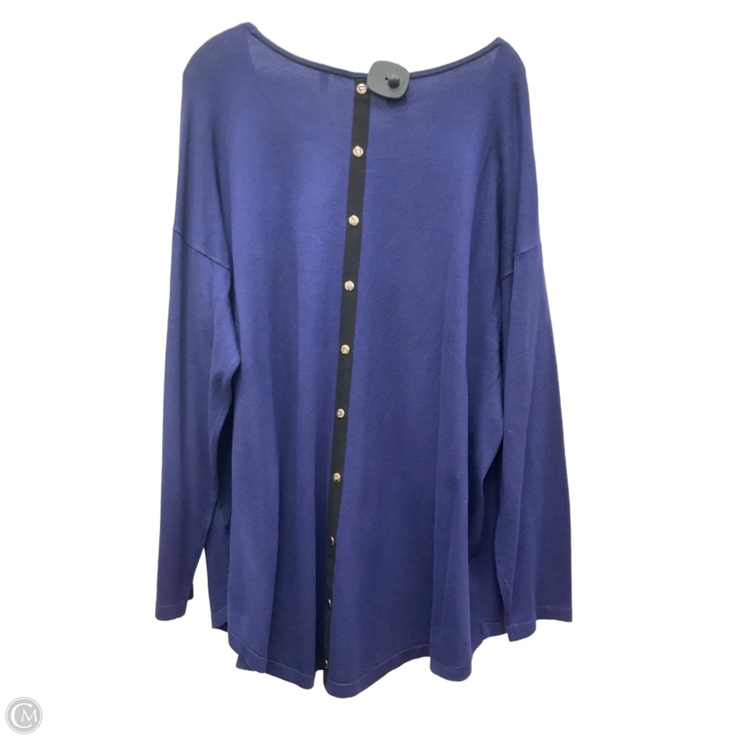 Top Long Sleeve By Soft Surroundings In Blue, Size: 2x