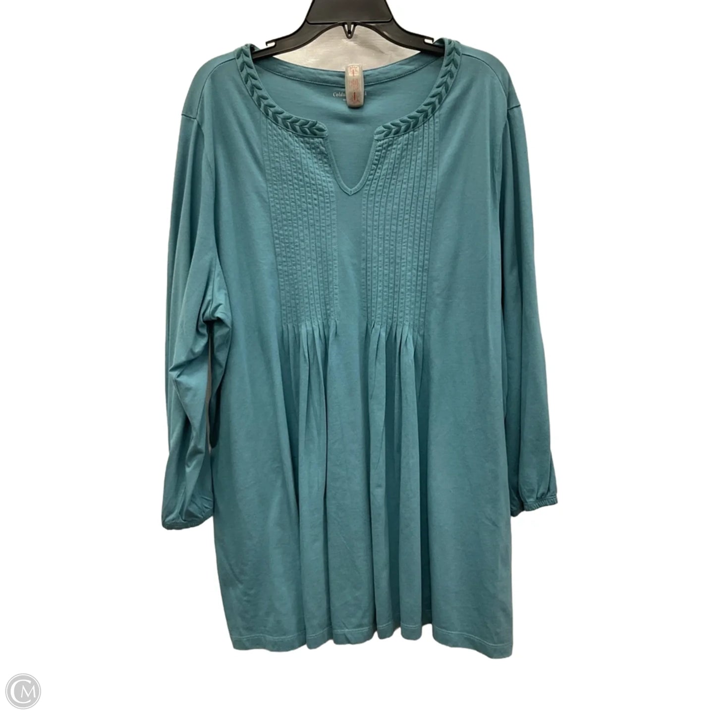 Top Long Sleeve By Soft Surroundings In Blue, Size: 2x