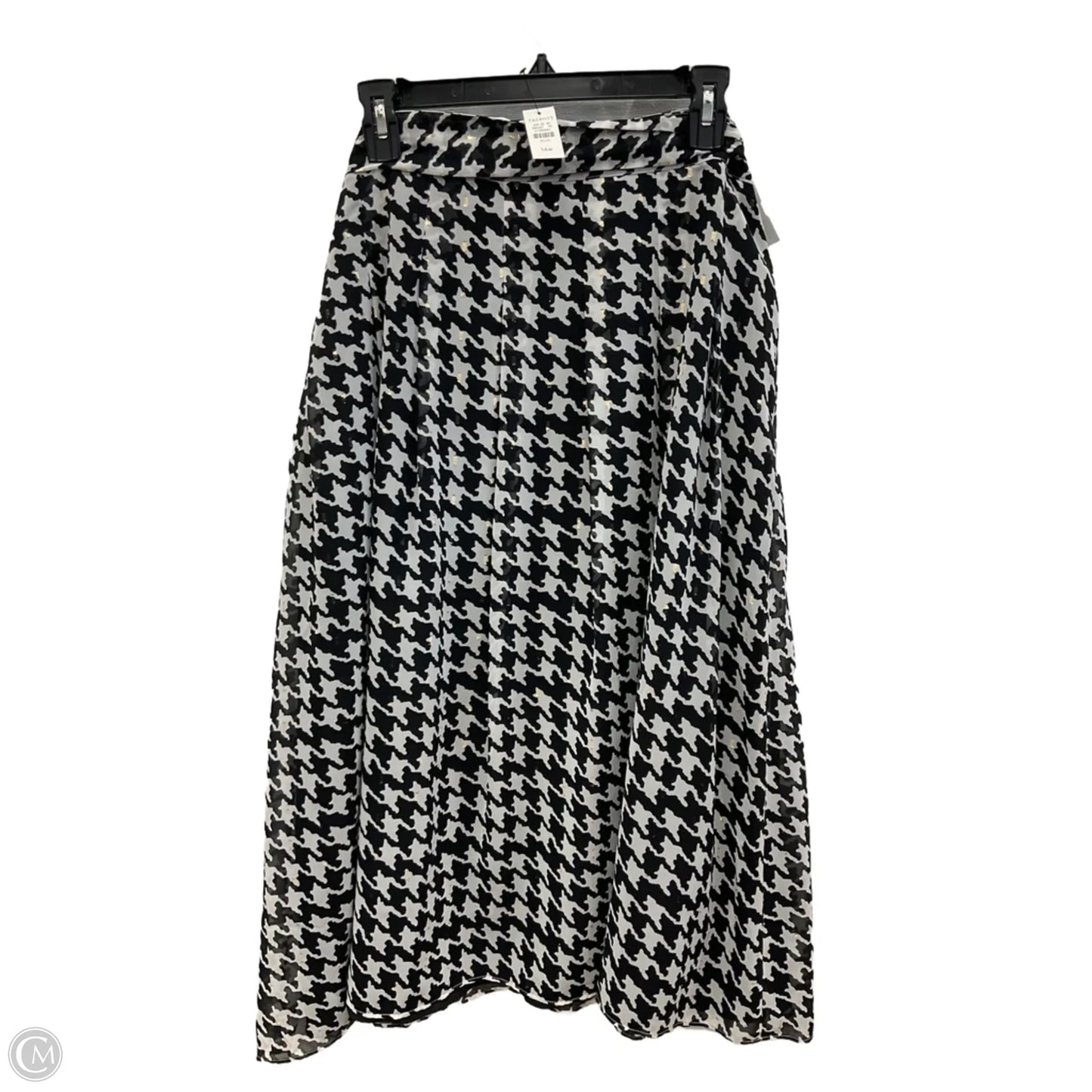 Skirt Maxi By Talbots In Black & White, Size: 14