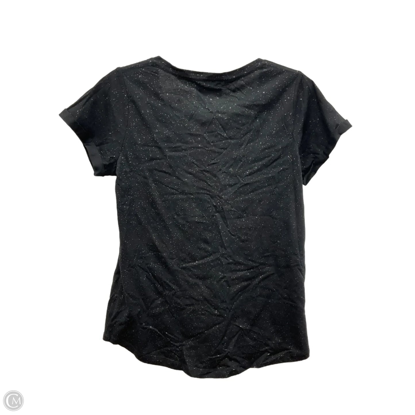 Top Short Sleeve By Clothes Mentor In Black, Size: M