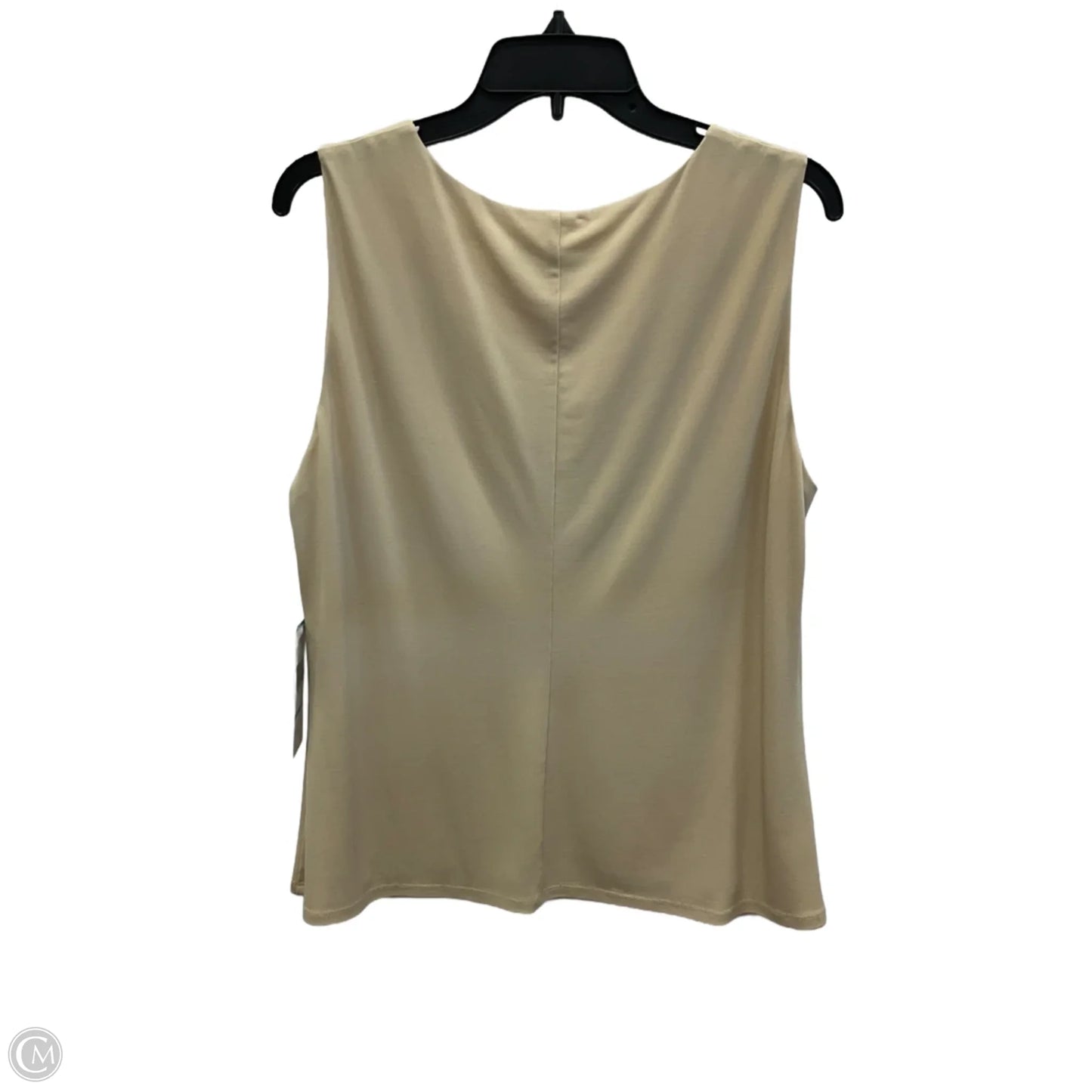 Top Sleeveless By Kasper In Beige, Size: L