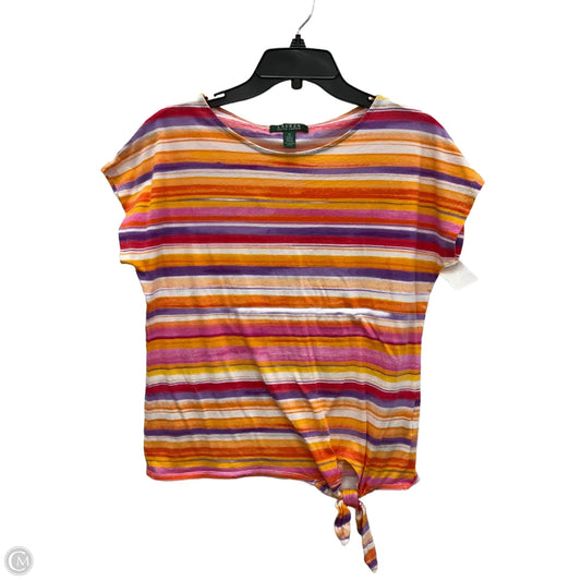 Top Sleeveless By Lauren By Ralph Lauren In Multi-colored, Size: M