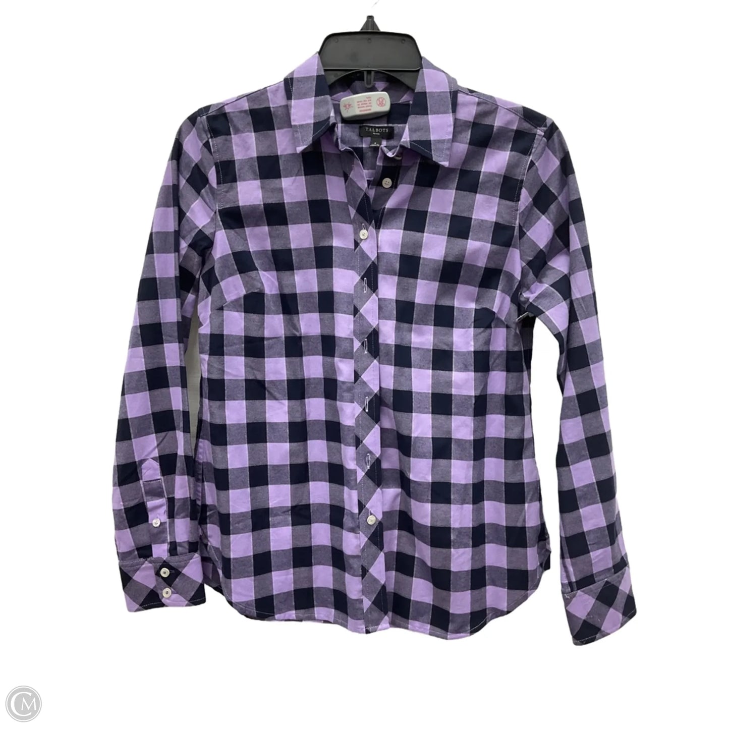 Blouse Long Sleeve By Talbots In Purple, Size: S