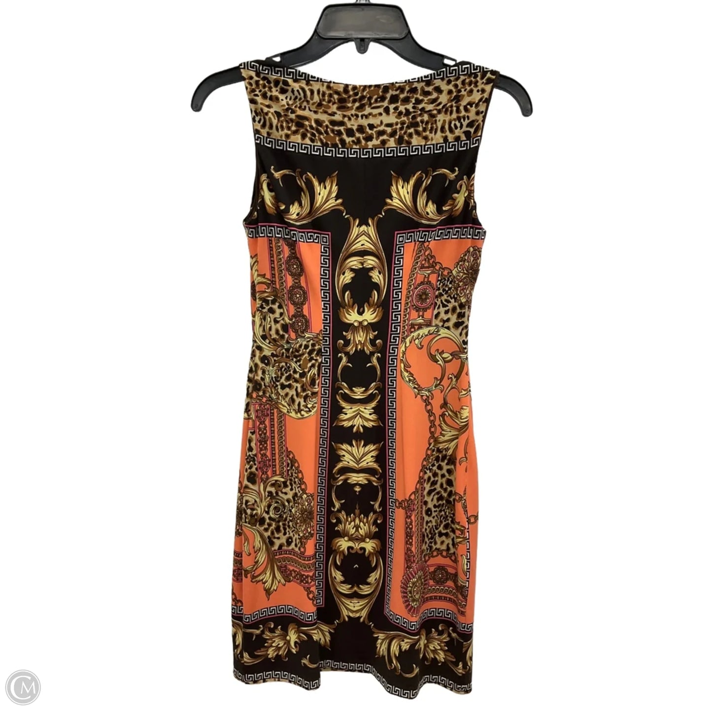 Dress Casual Midi By Cache In Orange, Size: S