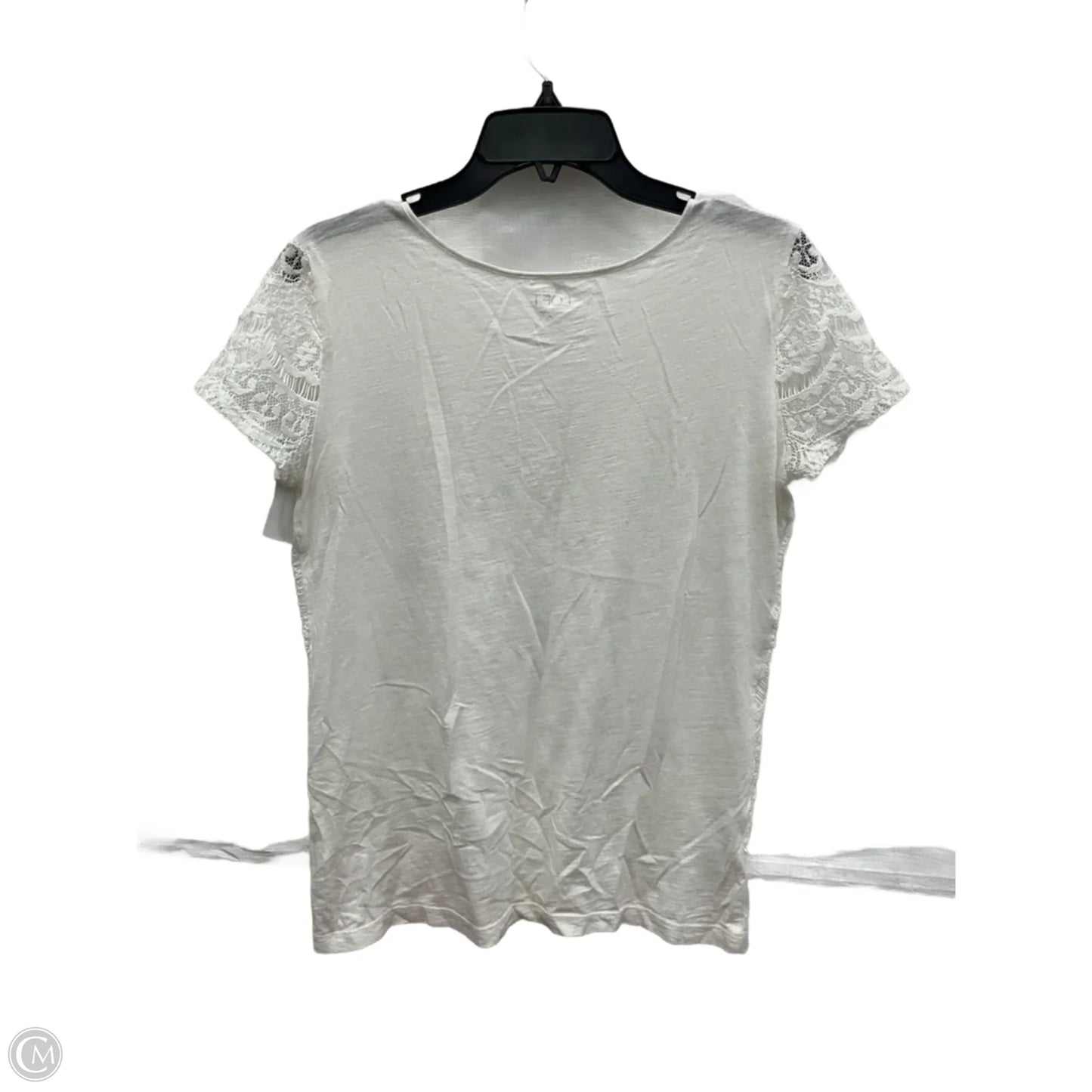 Top Short Sleeve Basic By Loft In White, Size: M