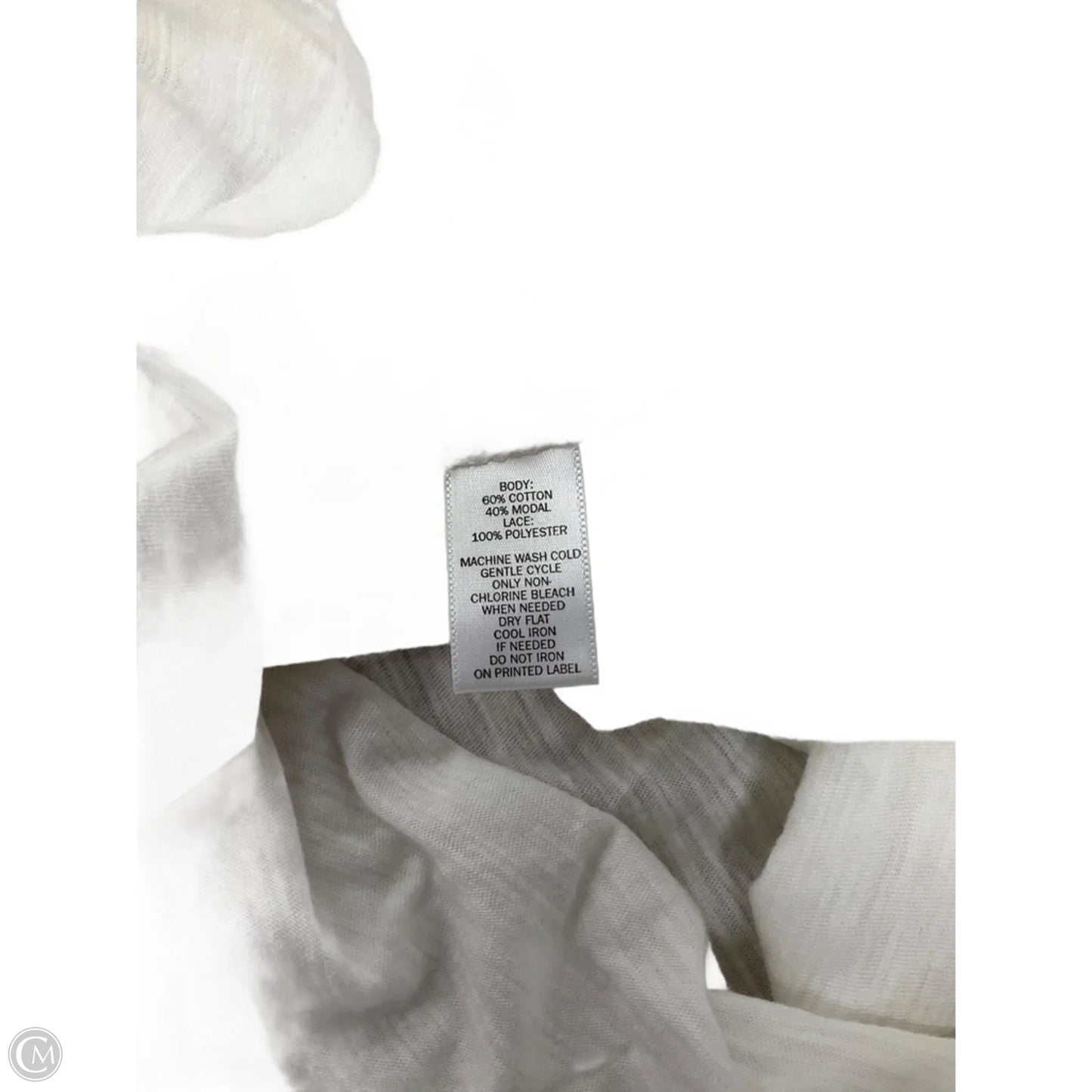 Top Short Sleeve Basic By Loft In White, Size: M