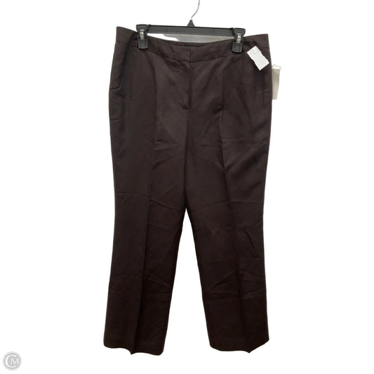 Pants Linen By Larry Levine In Brown, Size: 14