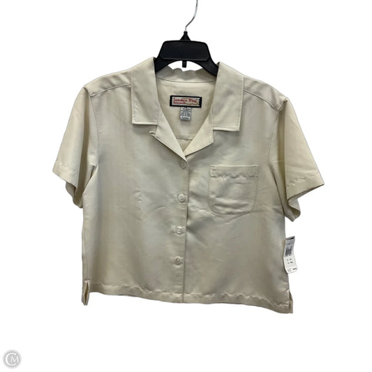 Top Short Sleeve By Cmc In Cream, Size: Xl