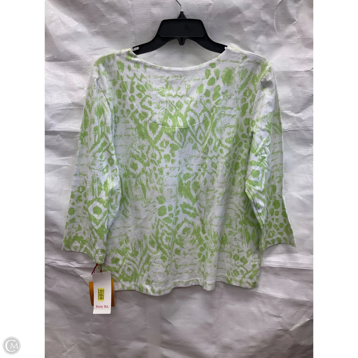 Top 3/4 Sleeve By Ruby Rd In Green, Size: Xl