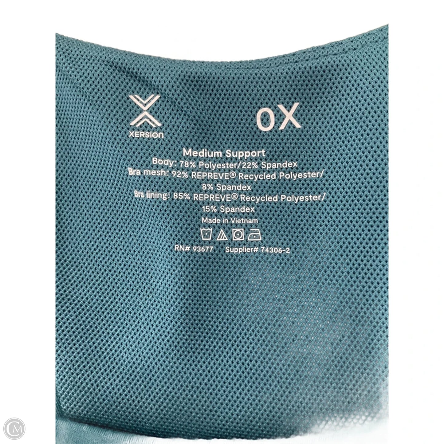 Bra By Xersion In Teal, Size: 1x