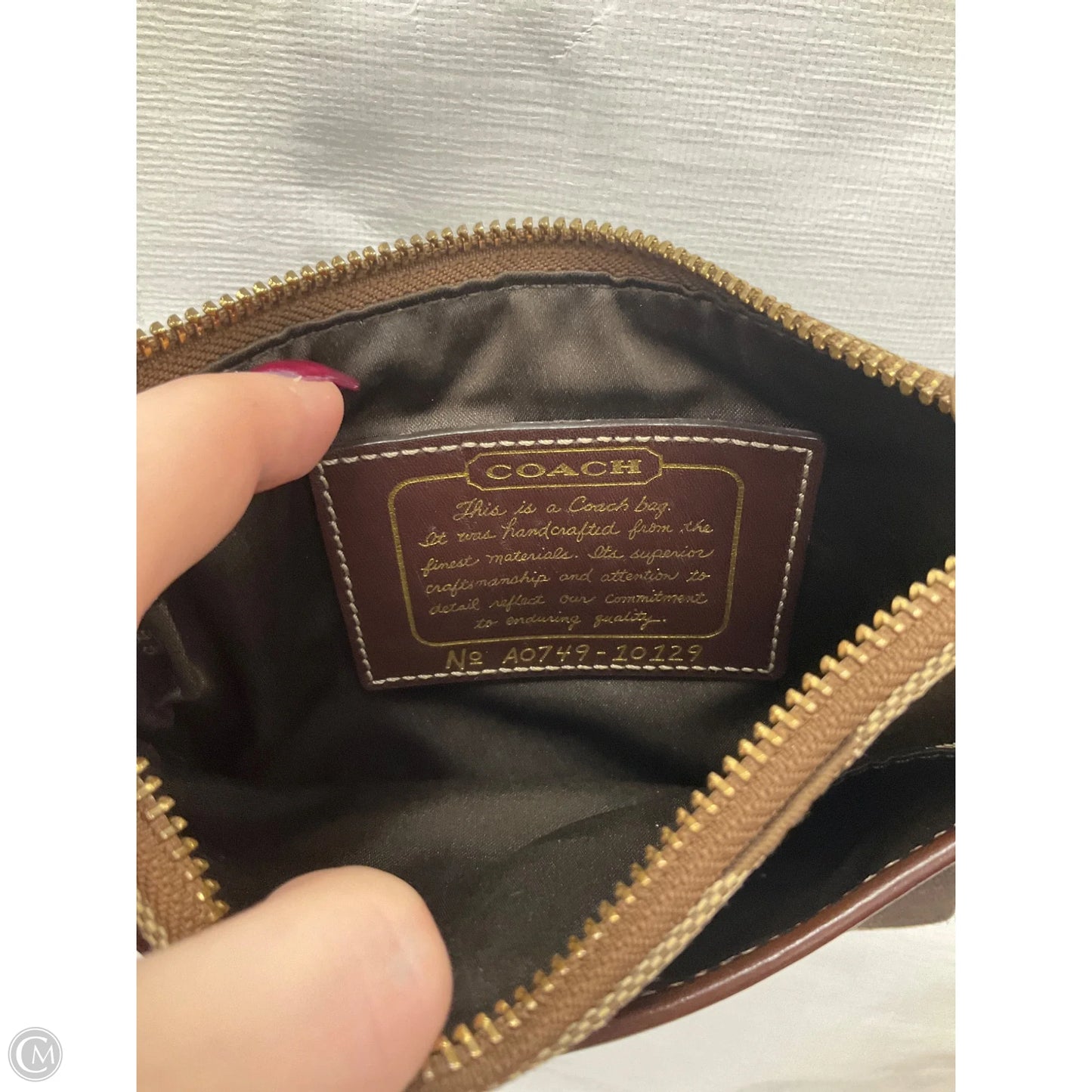 Crossbody Designer By Coach, Size: Small