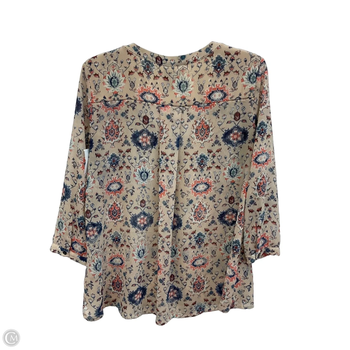 Top Long Sleeve By Maeve In Floral Print, Size: 10