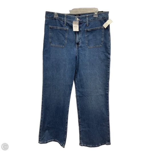 Jeans Wide Leg By J. Crew In Blue Denim, Size: 8