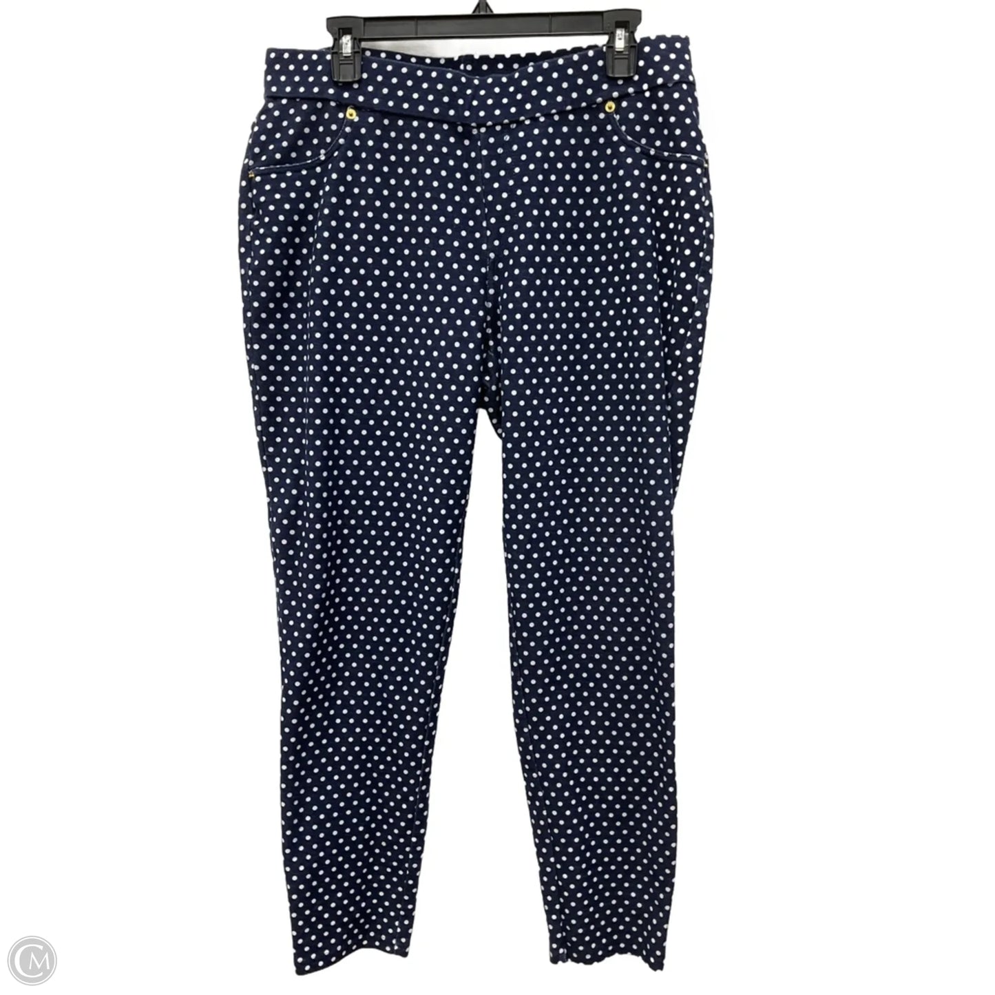 Pants Leggings By Michael By Michael Kors In Blue & White, Size: 1x